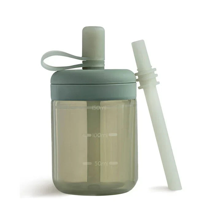 Silicone Training Cup with Straw