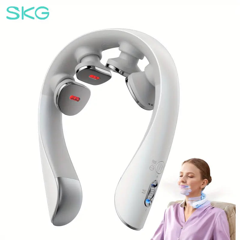 SKG K5-3 Pro Neck Massager with Heat, 4D Electric Vibration
