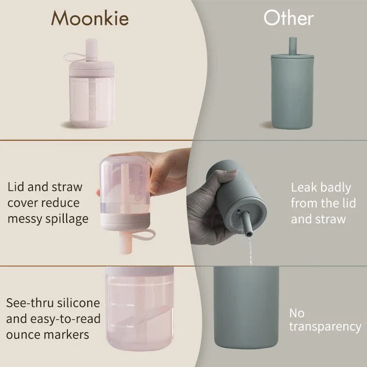 Silicone Training Cup with Straw